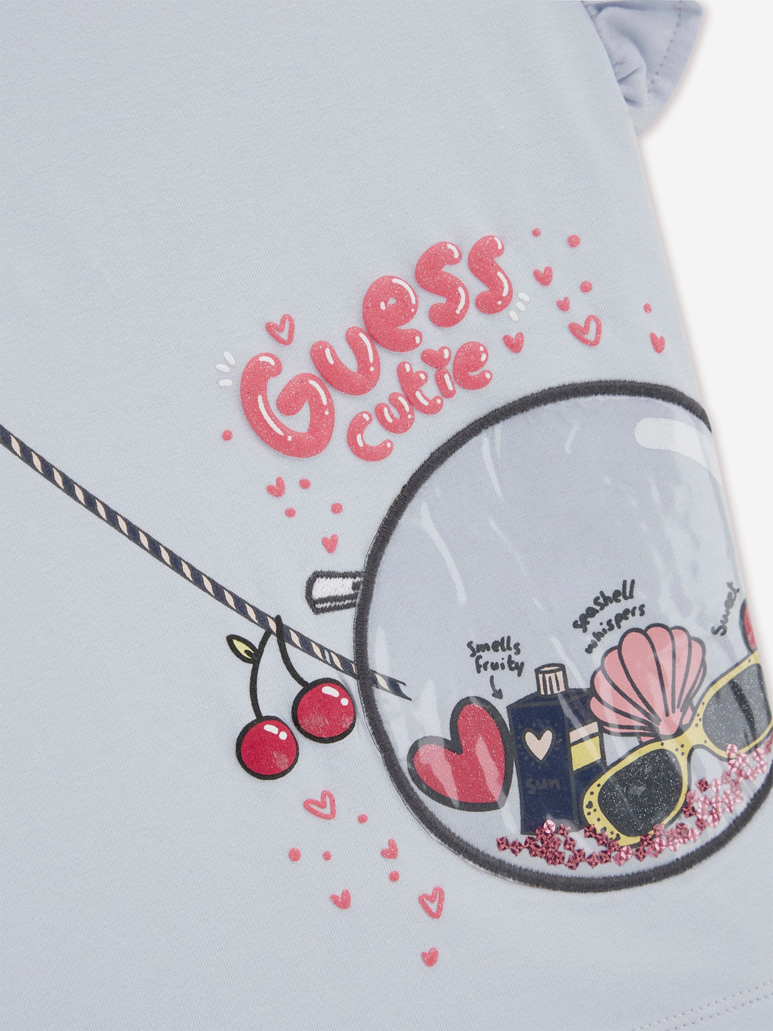 Girls Bag Print T-Shirt in Blue