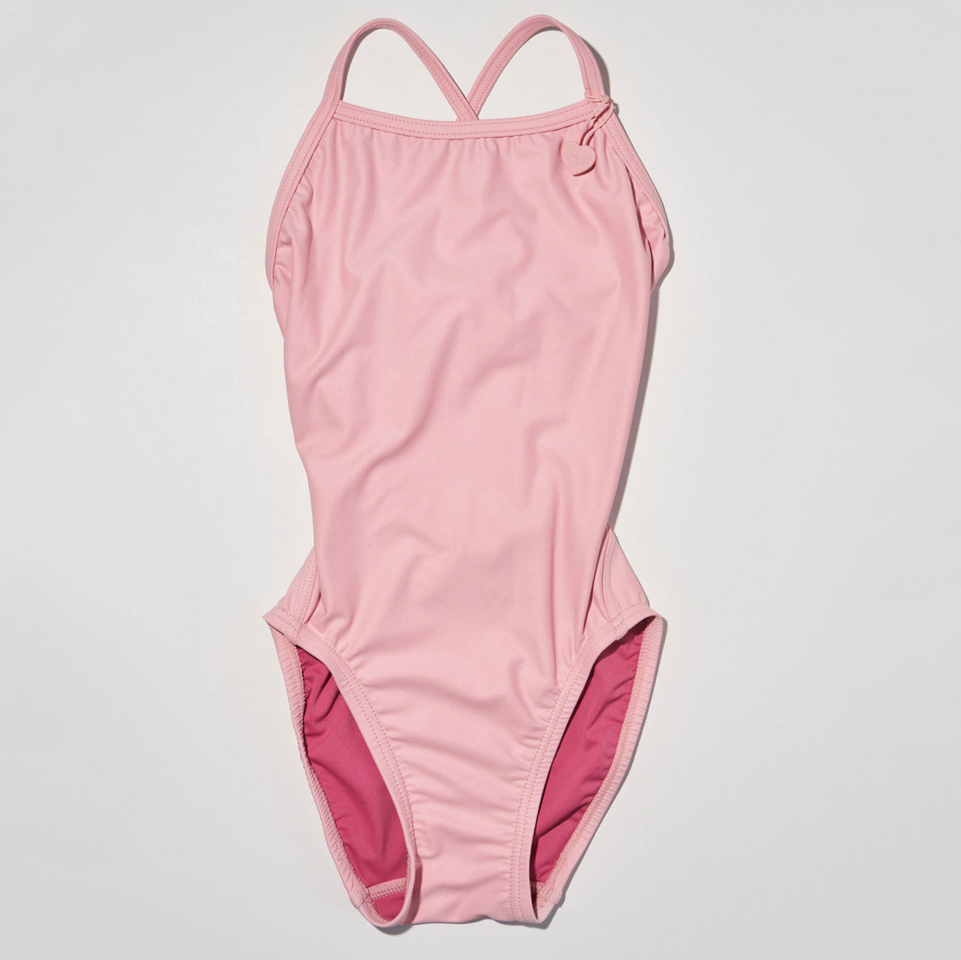 Girls Light Pink Professional Swimsuit