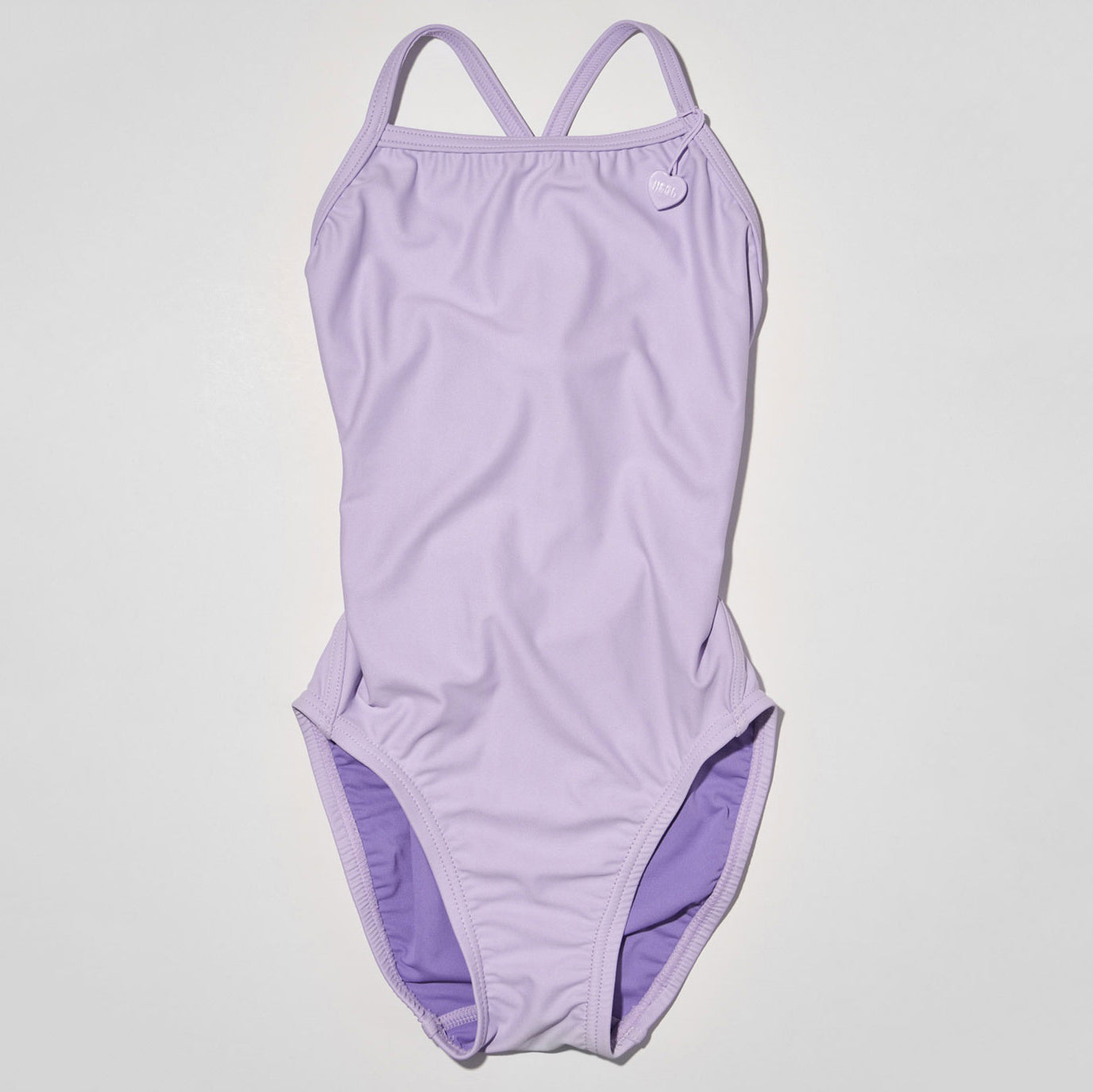 Girls Light Purple Professional Swimsuit