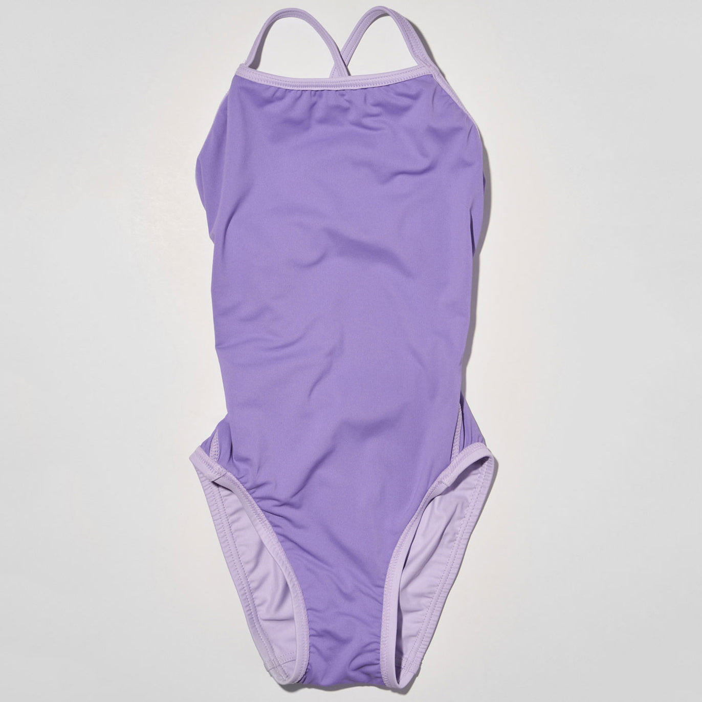 Girls Light Purple Professional Swimsuit