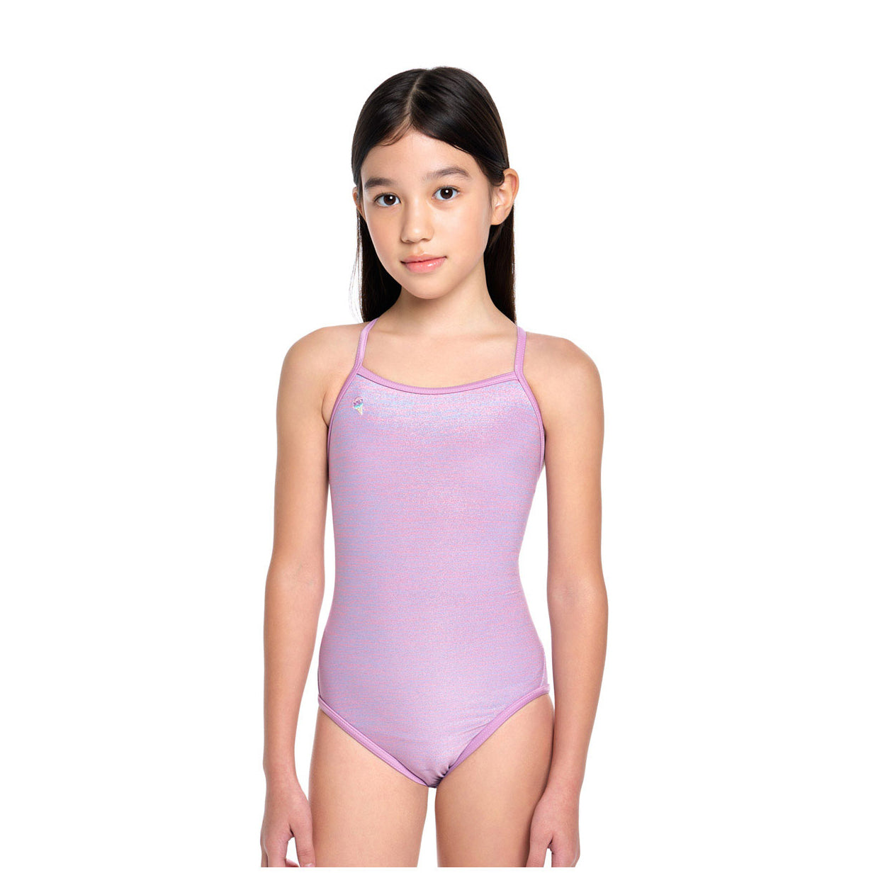 Girls Purple Reversible Professional Swimsuit