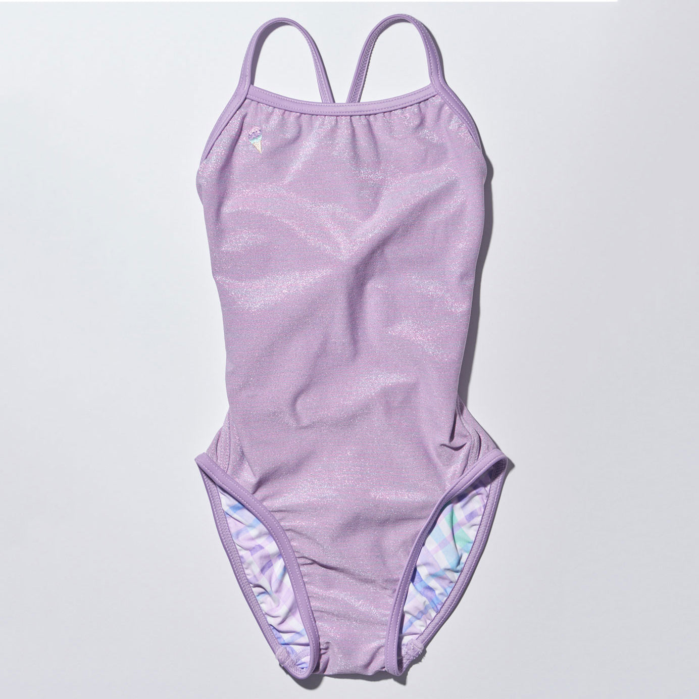 Girls Purple Reversible Professional Swimsuit