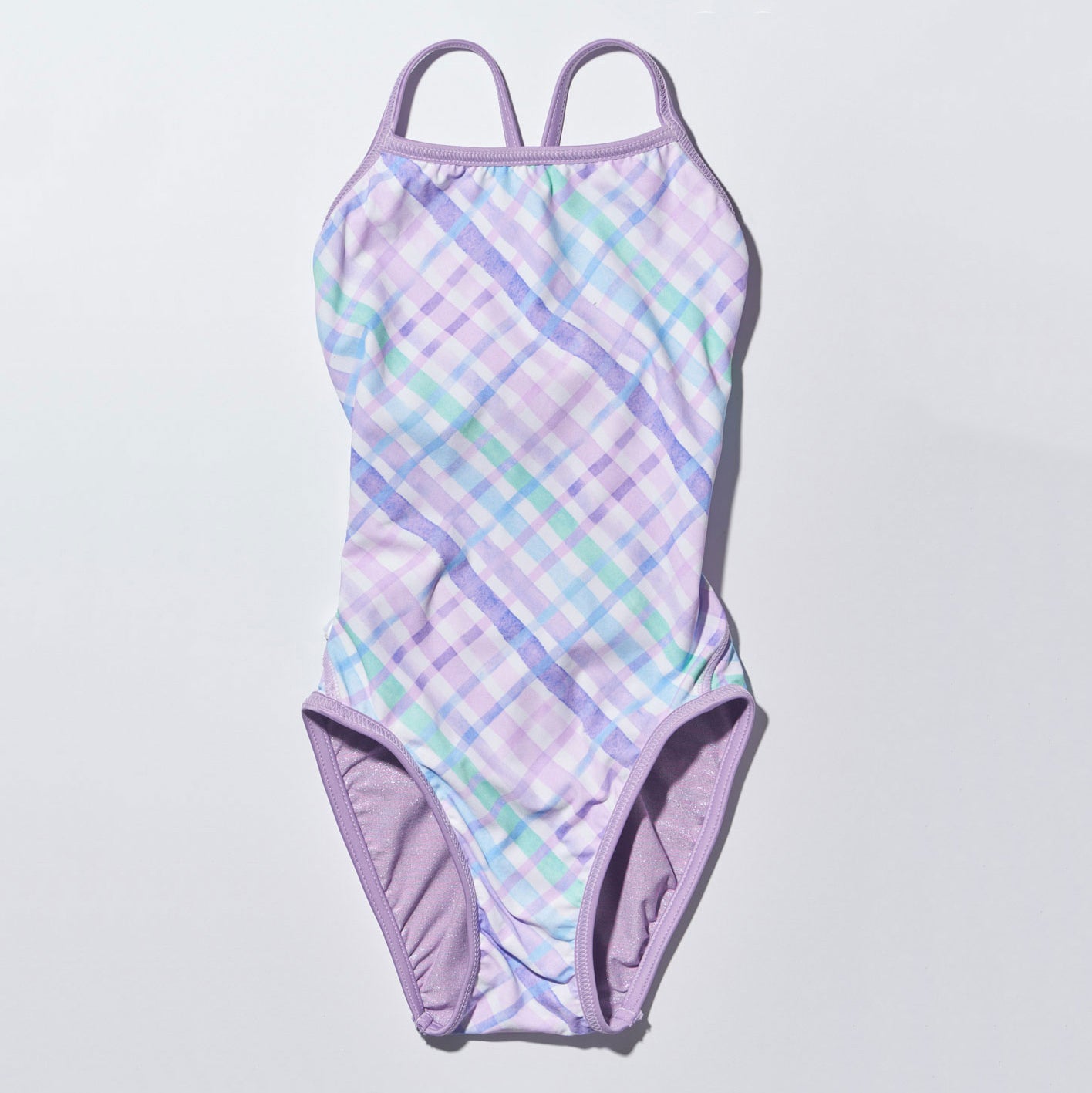 Girls Purple Reversible Professional Swimsuit