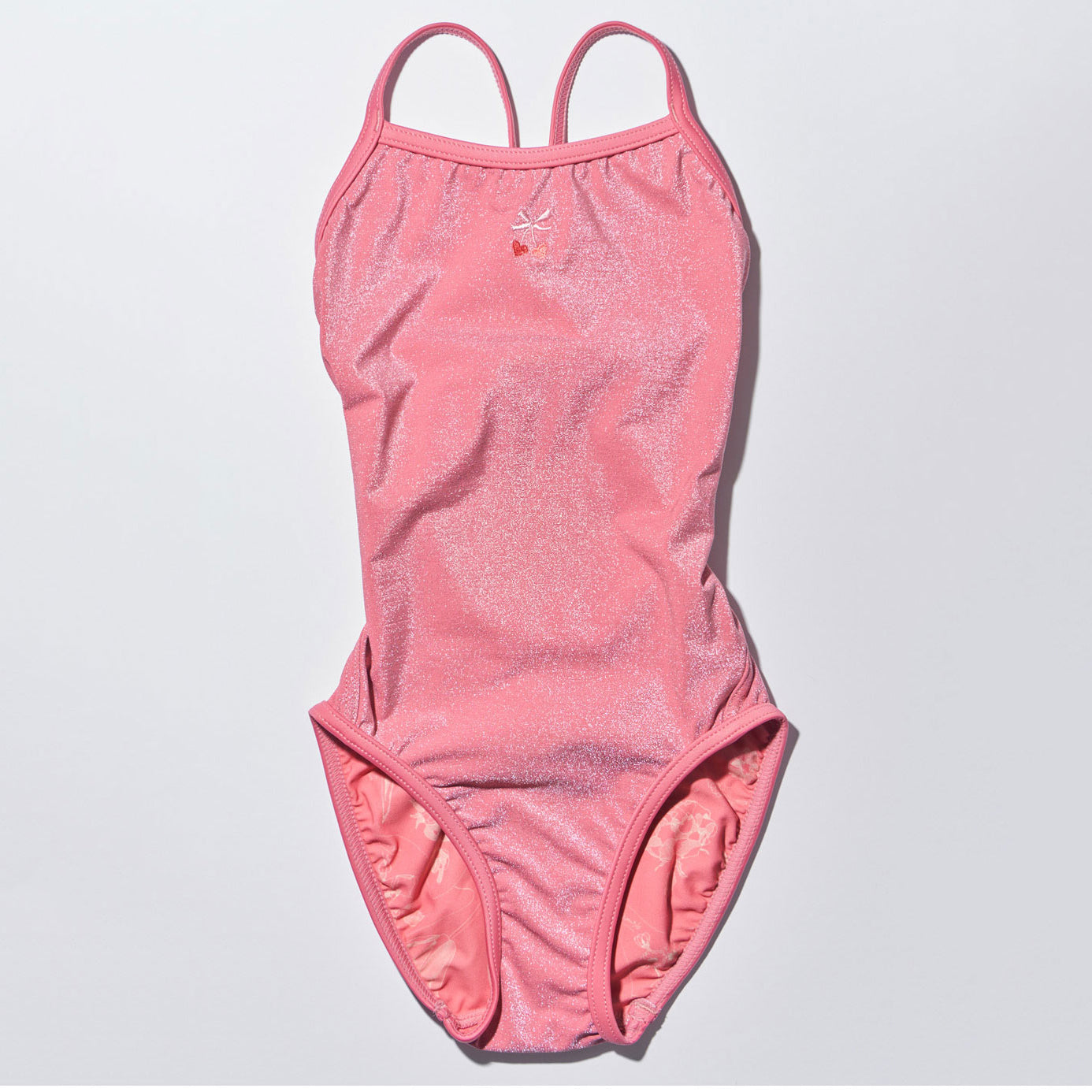 Girls Pink Reversible Professional Swimsuit