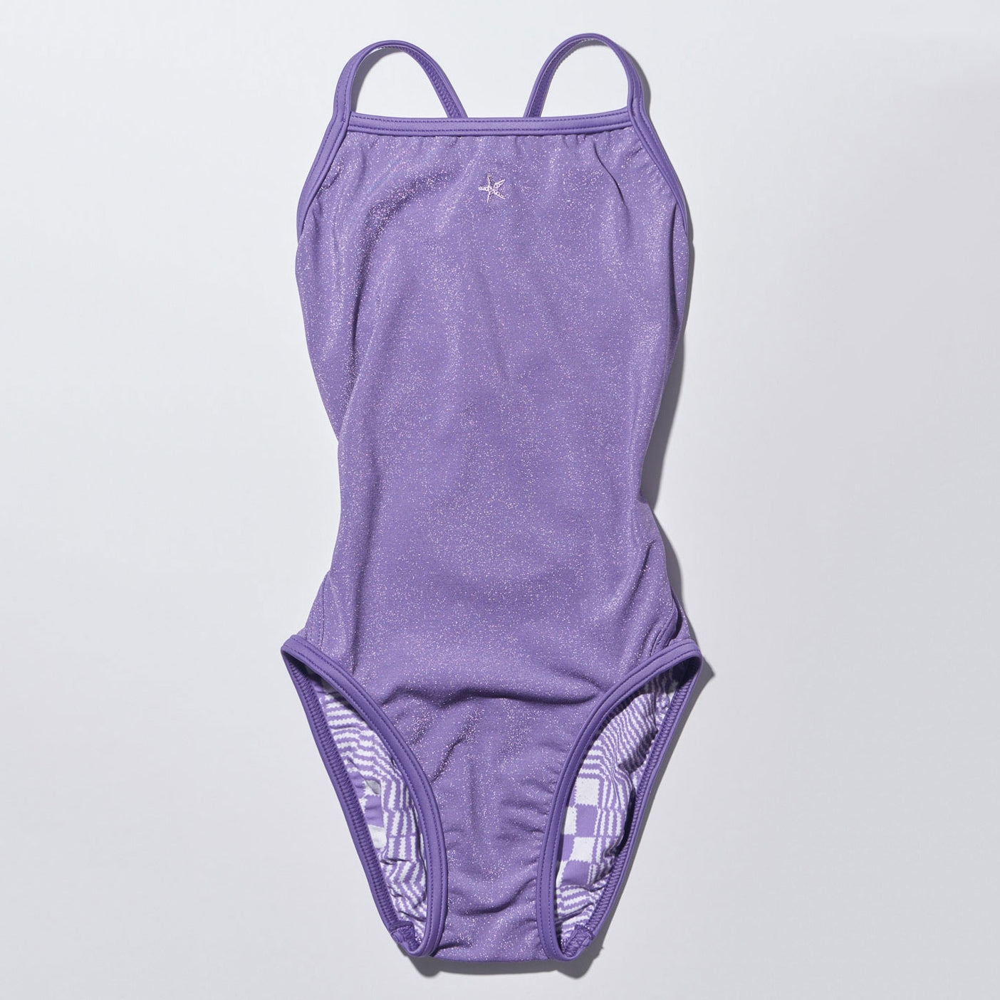 Girls Purple Reversible Professional Swimsuit