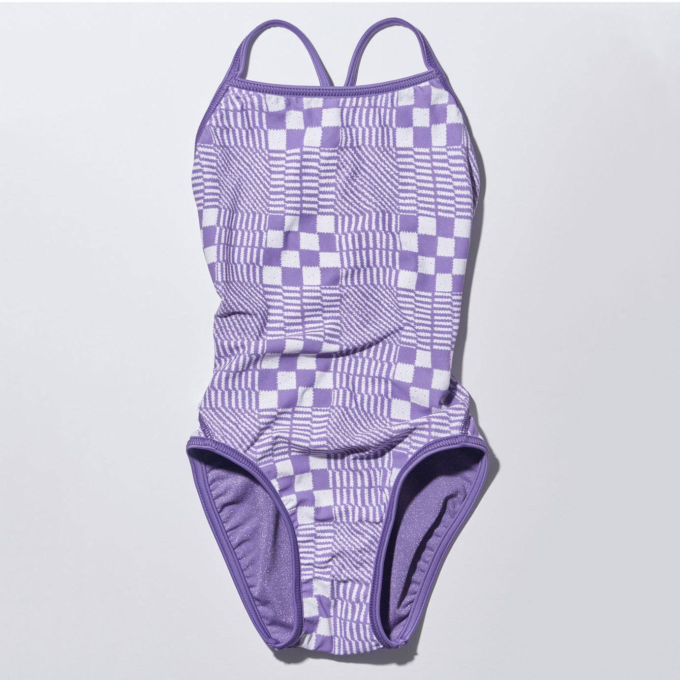 Girls Purple Reversible Professional Swimsuit