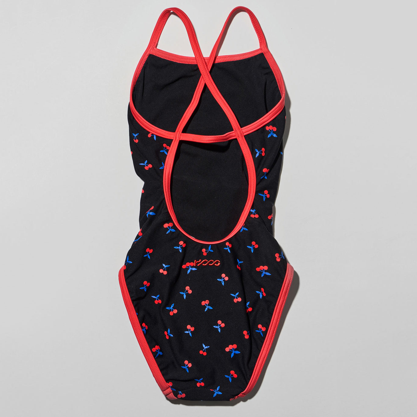 Girls Black Printed Professional Swimsuit