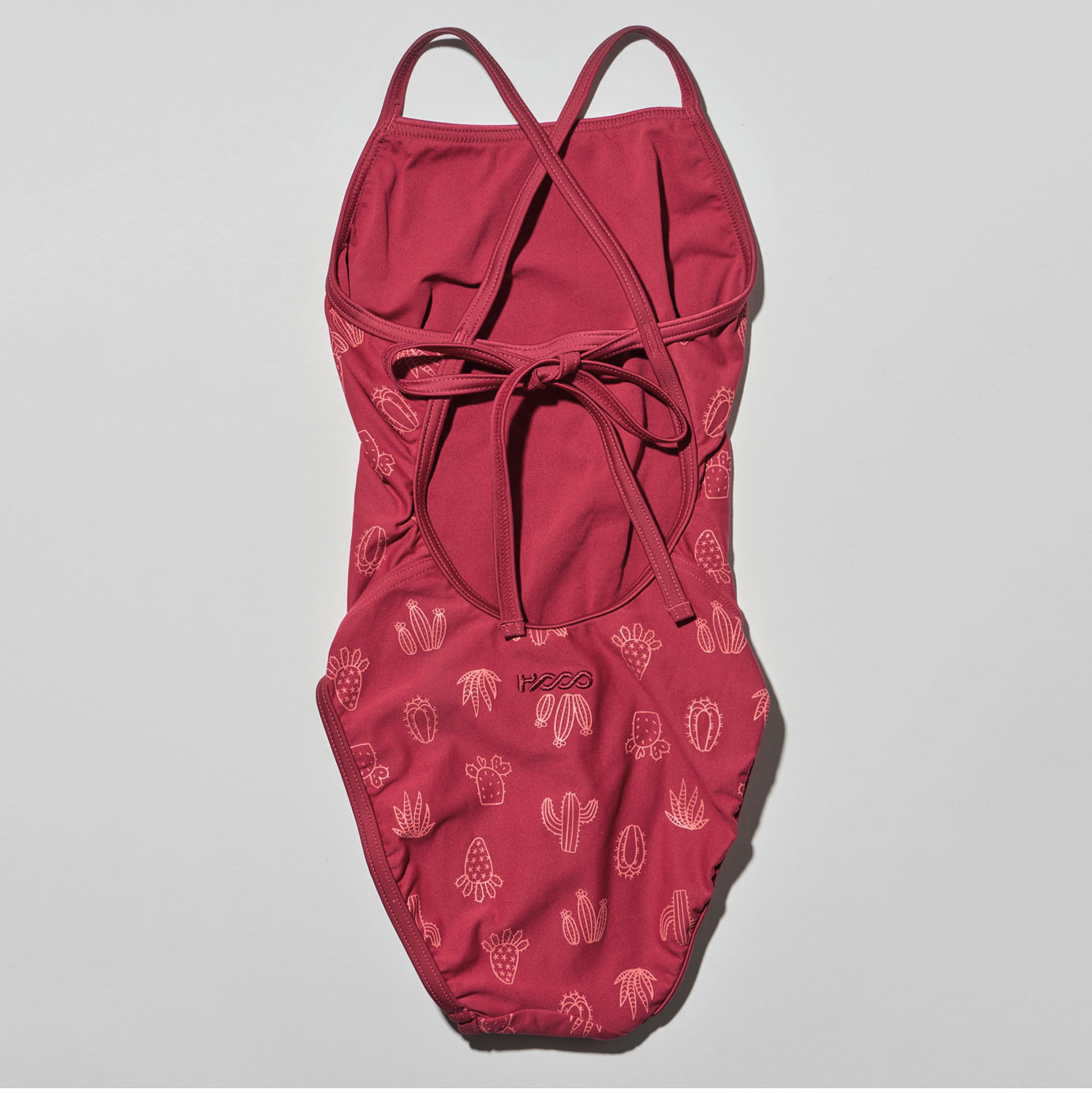 Girls Blue Printed Professional Swimsuit