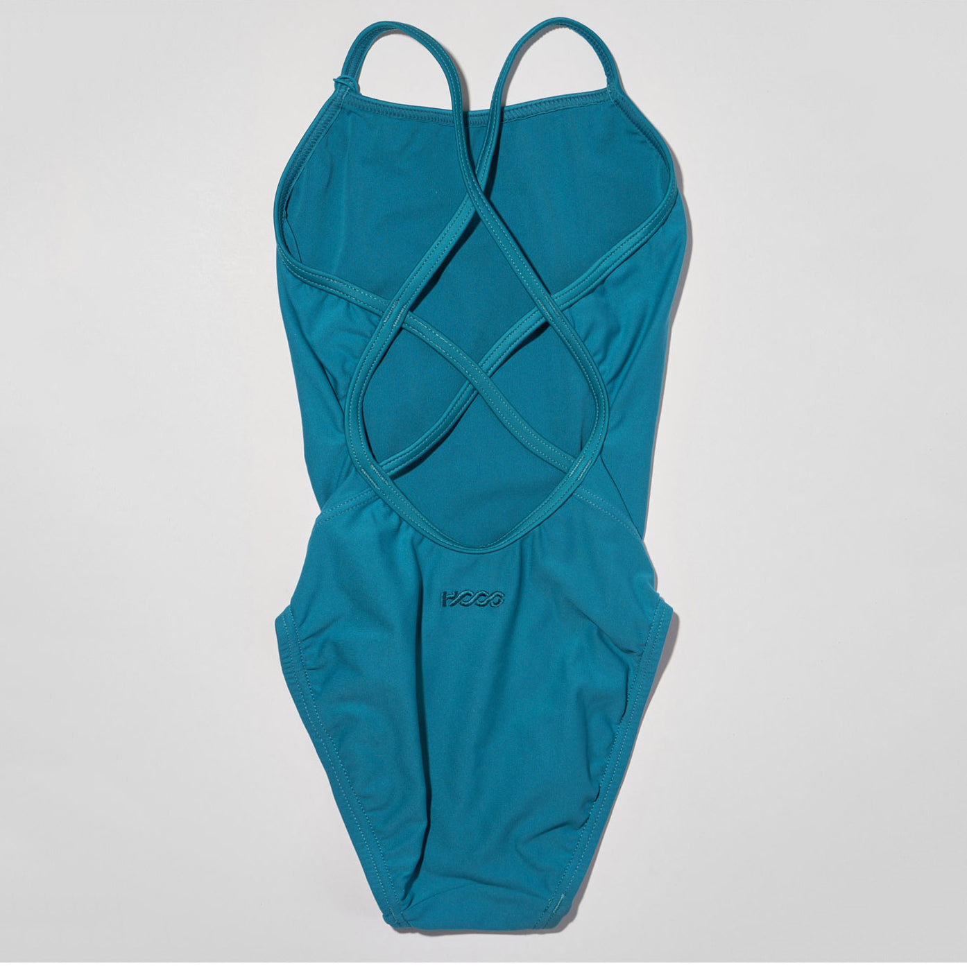 Girls Peacock Blue Professional Swimsuit