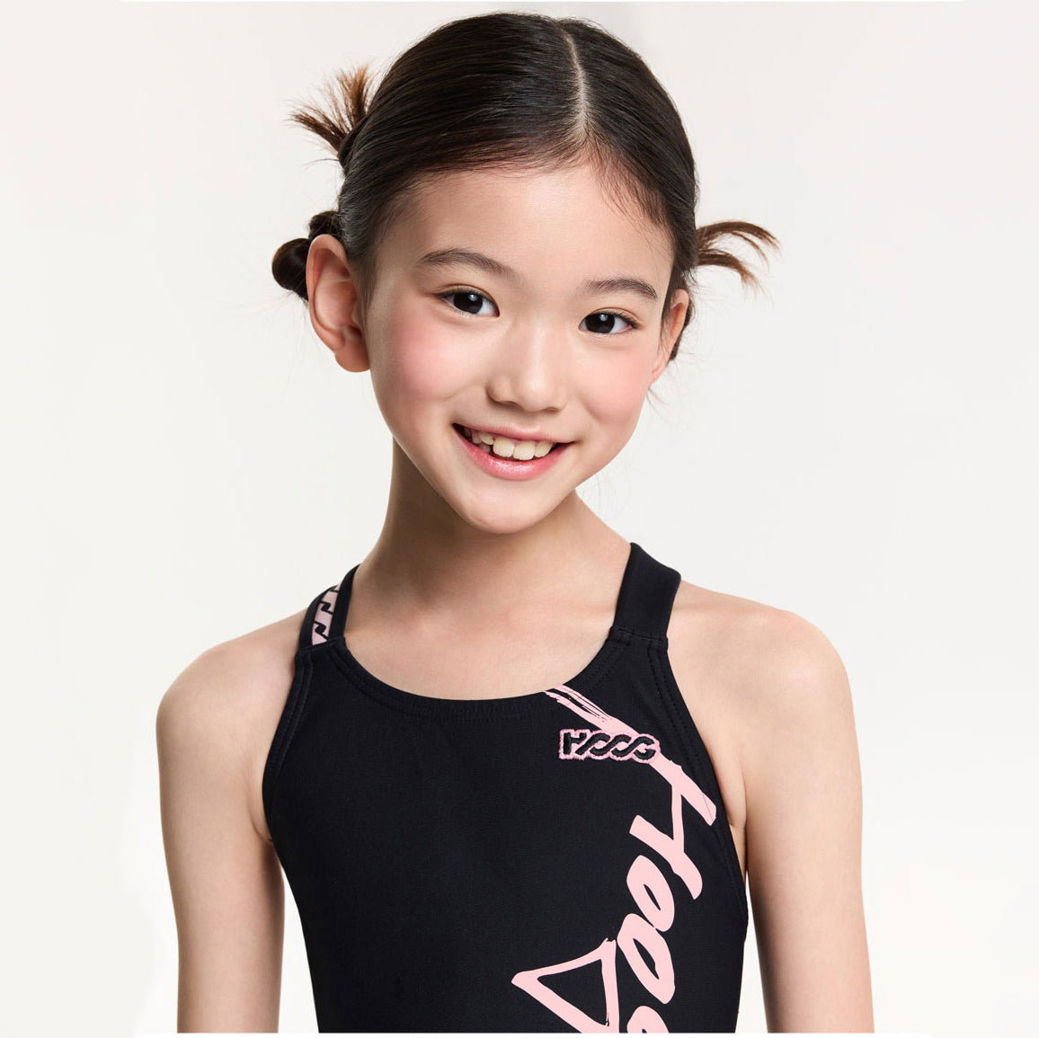 Girls Black Professional Swimsuit