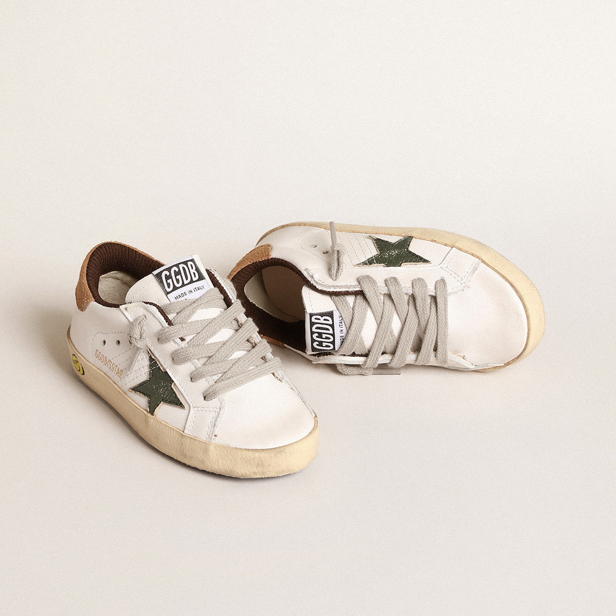 Boys & Girls Green Star Shoes