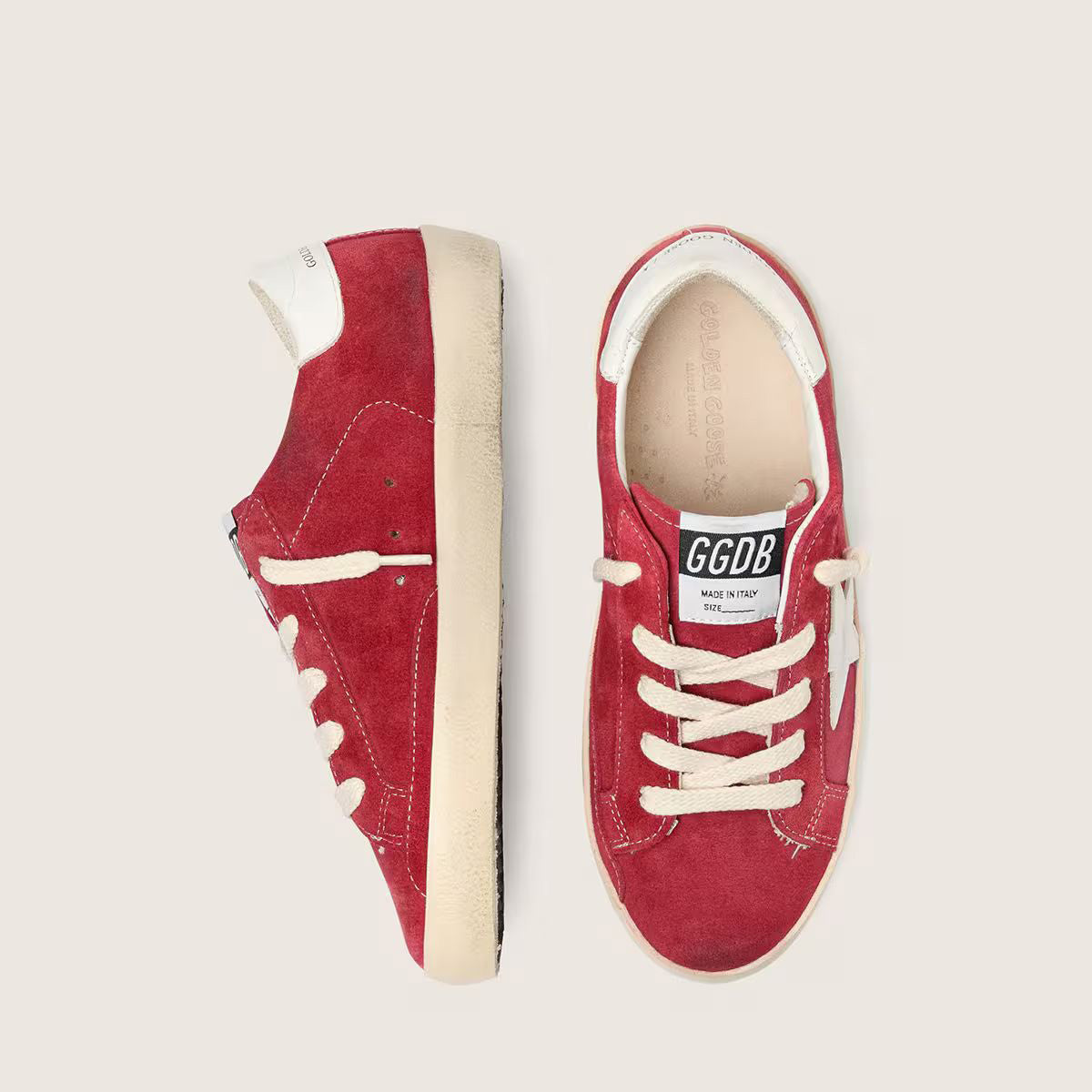 Boys & Girls Red "SUPER-STAR" Shoes