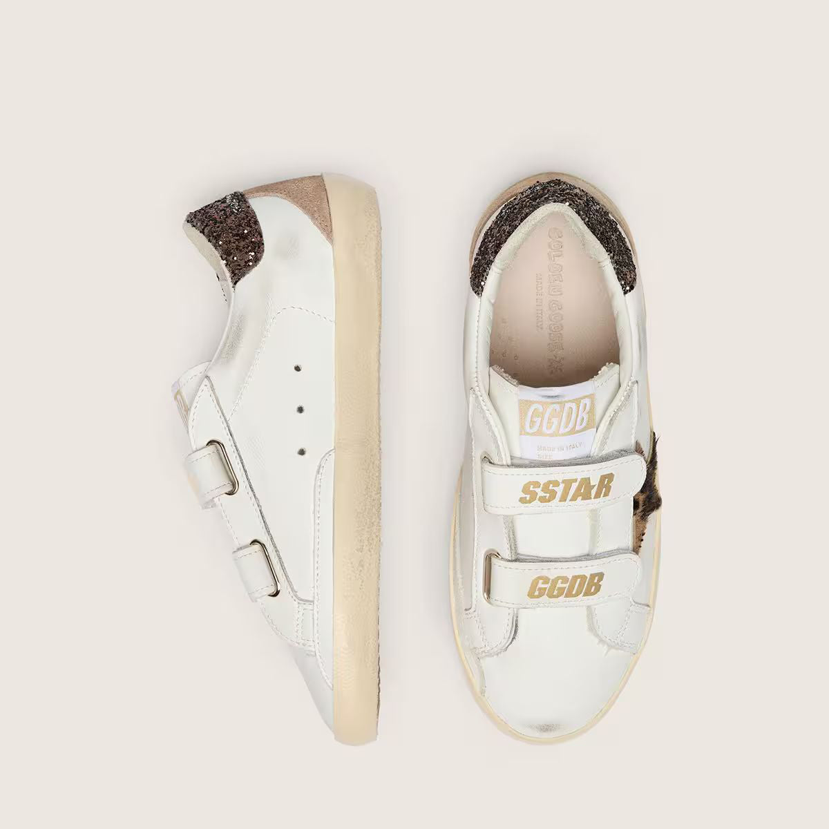 Boys & Girls White "OLD SCHOOL" Shoes
