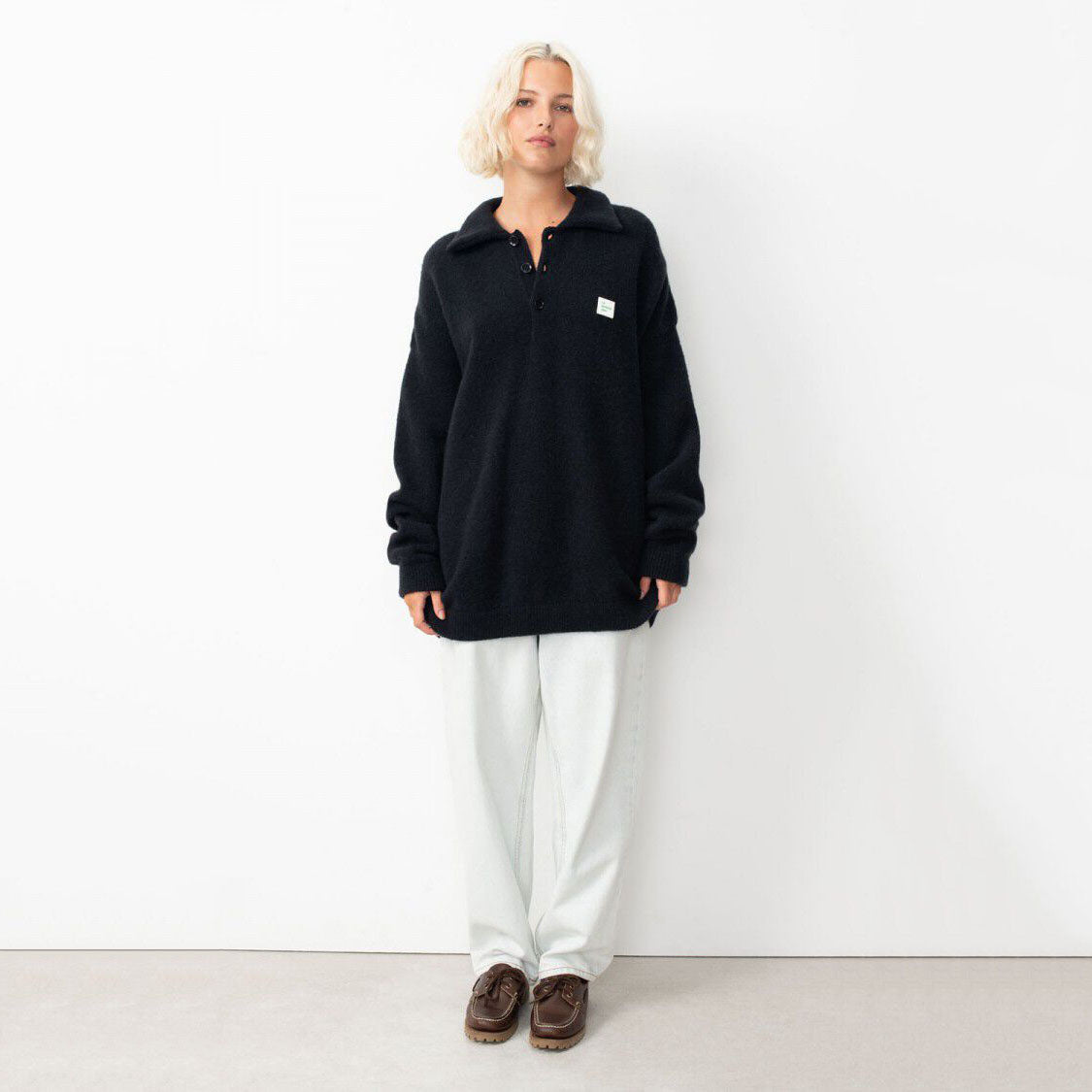 Women Black Wool Sweater