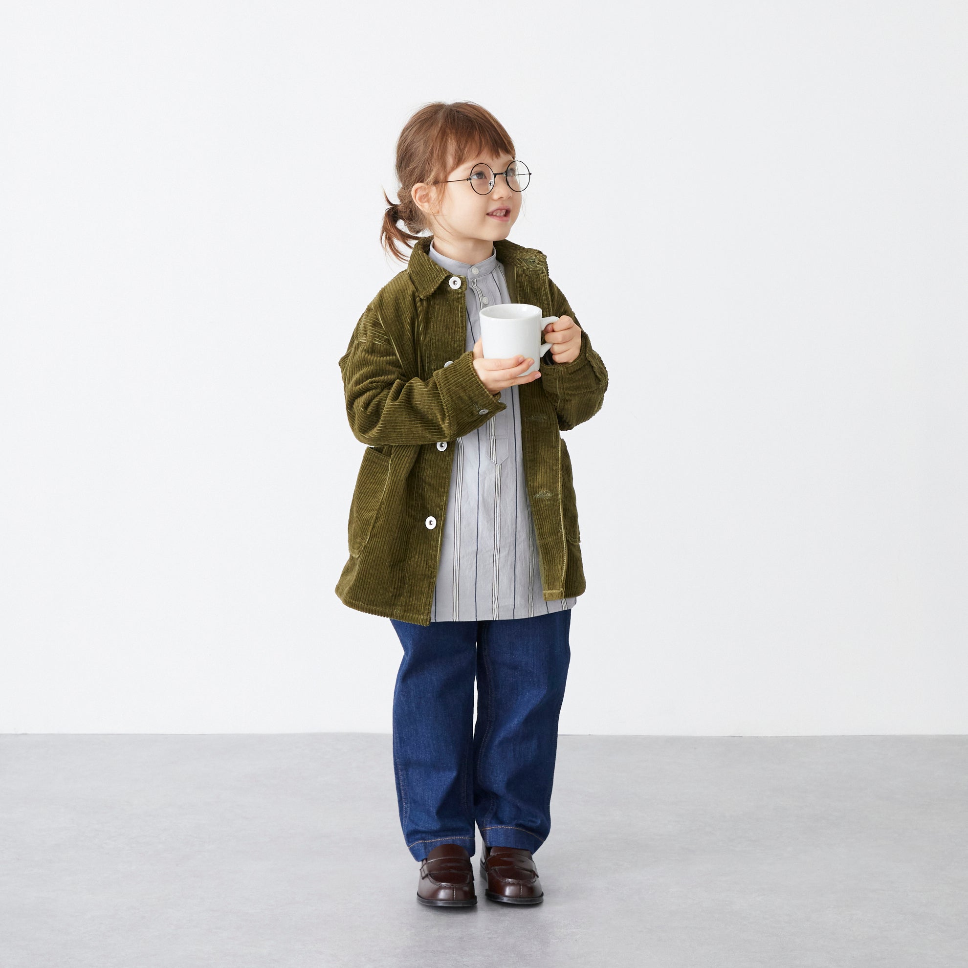 Boys & Girls Olive Corduroy Jacket