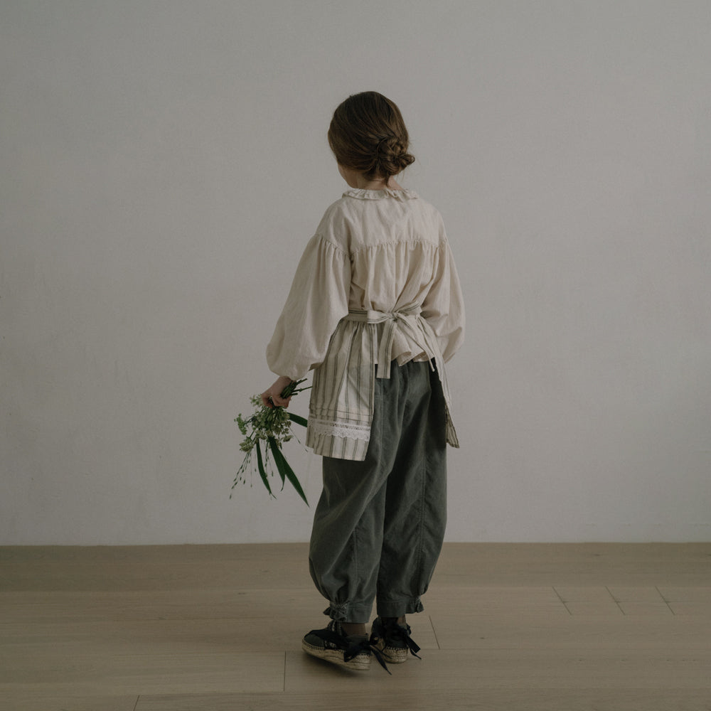 Chemisier en coton crème pour fille
