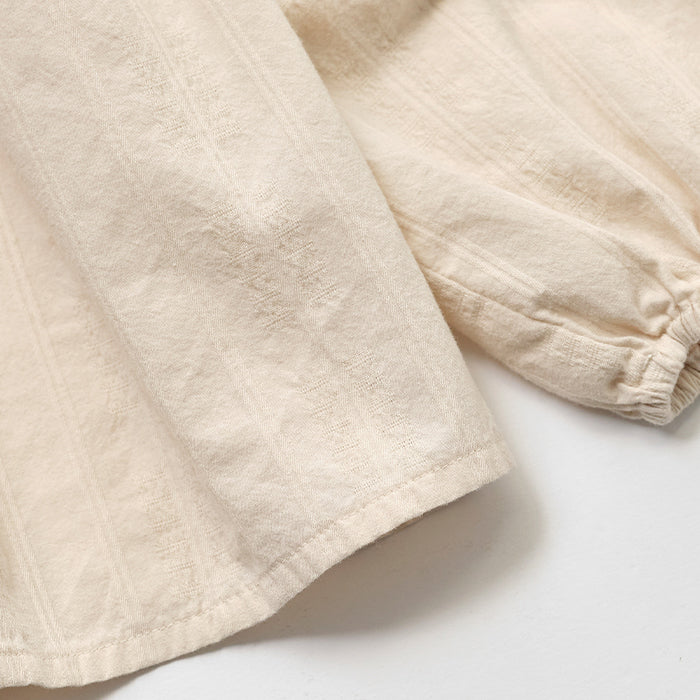 Chemisier en coton crème pour fille