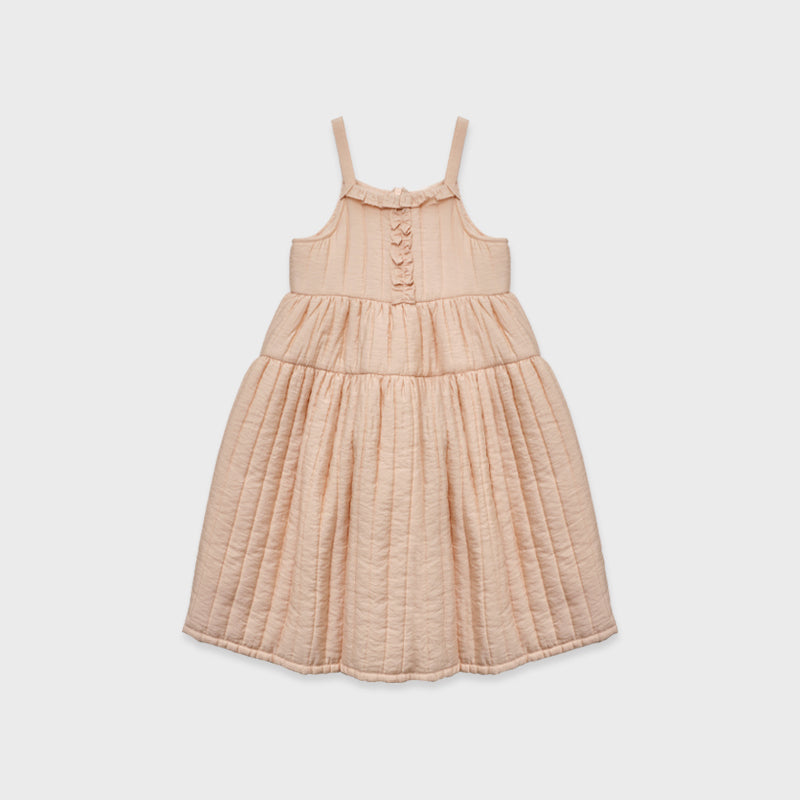 Robe rembourrée rose pour fille