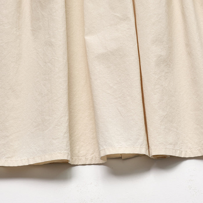 Girls Beige Cotton Dress