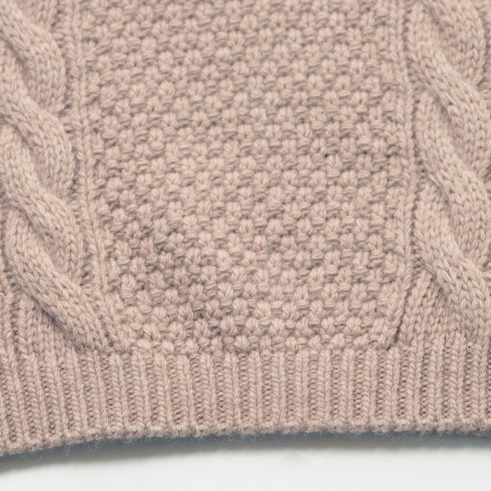 Gilet en laine rose clair pour filles