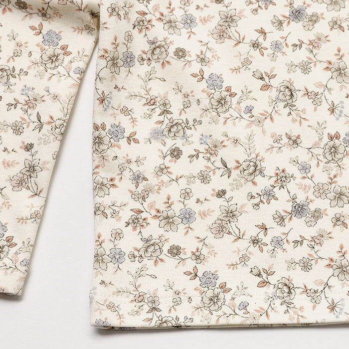 Girls White Floral Cotton Set