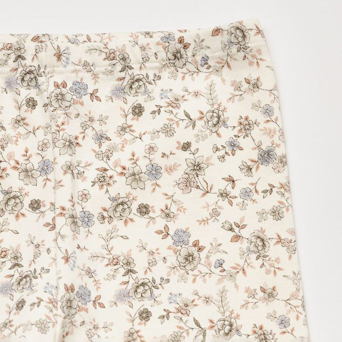 Girls White Floral Cotton Set