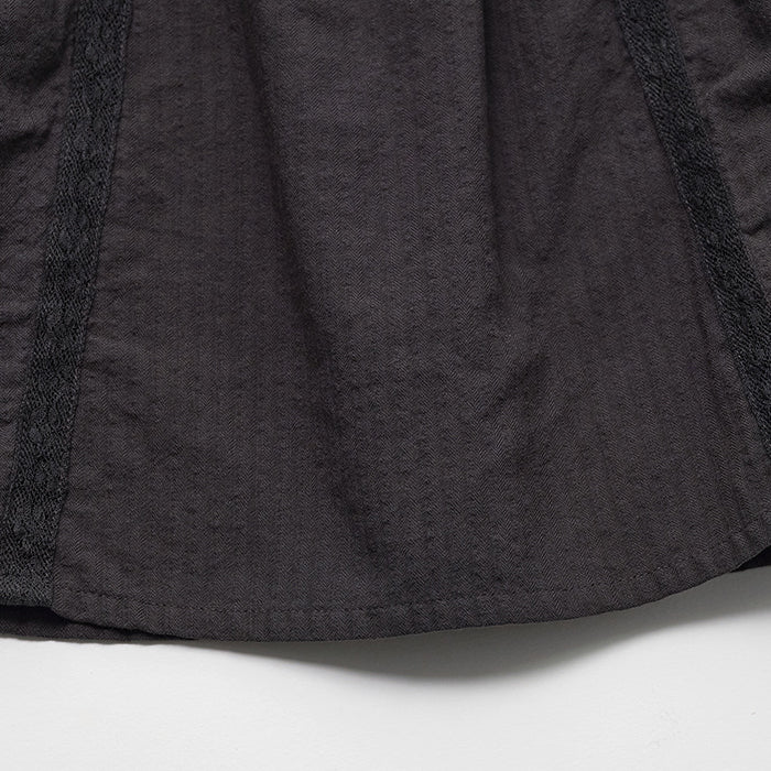 Girls Charcoal Cotton Skirt