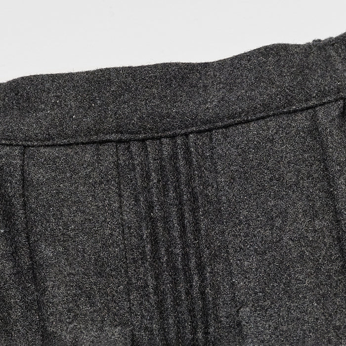Jupe en laine anthracite pour fille