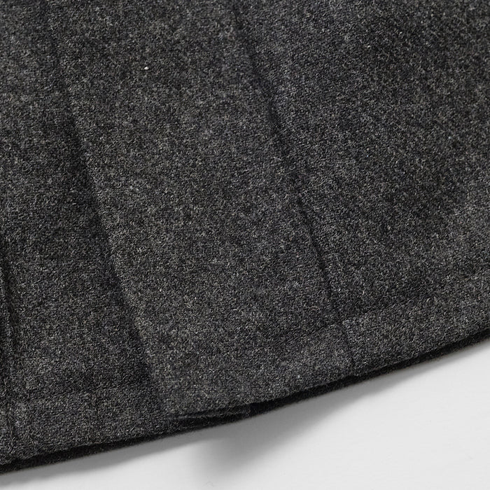 Jupe en laine anthracite pour fille