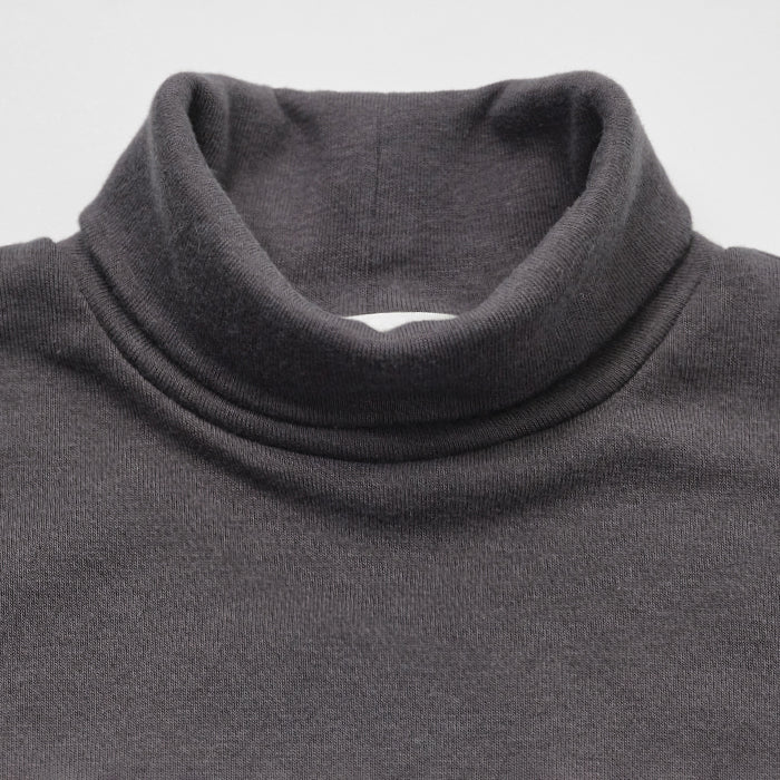 Filles col roulé en coton anthracite