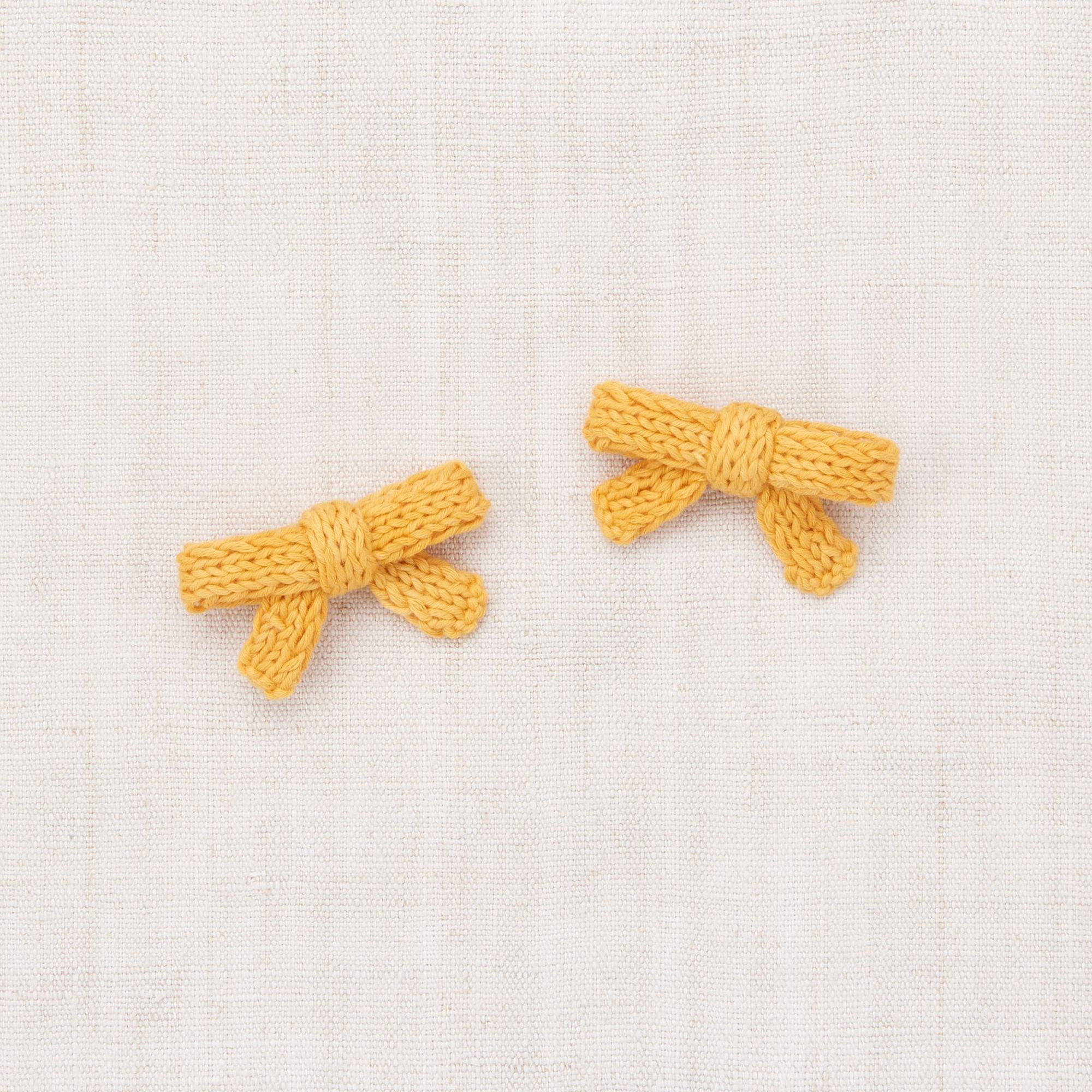 Girls Yellow Bow Hair Clips