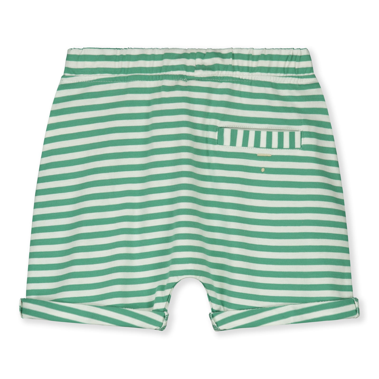 Boys & Girls Green Stripes Cotton Shorts