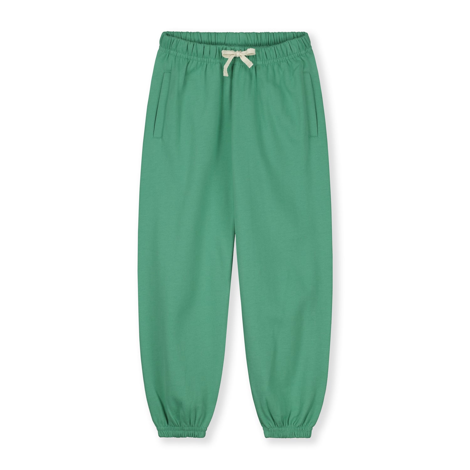 Boys & Girls Green Cotton Trousers