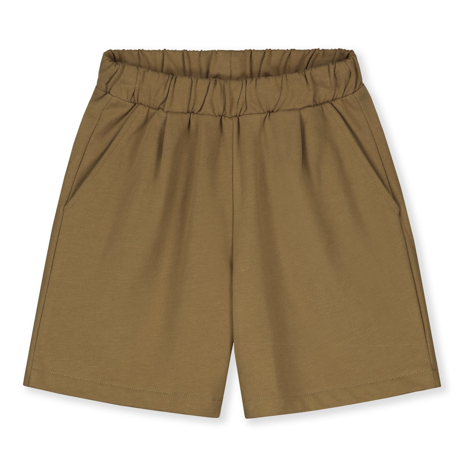 Boys & Girls Mustard Cotton Shorts