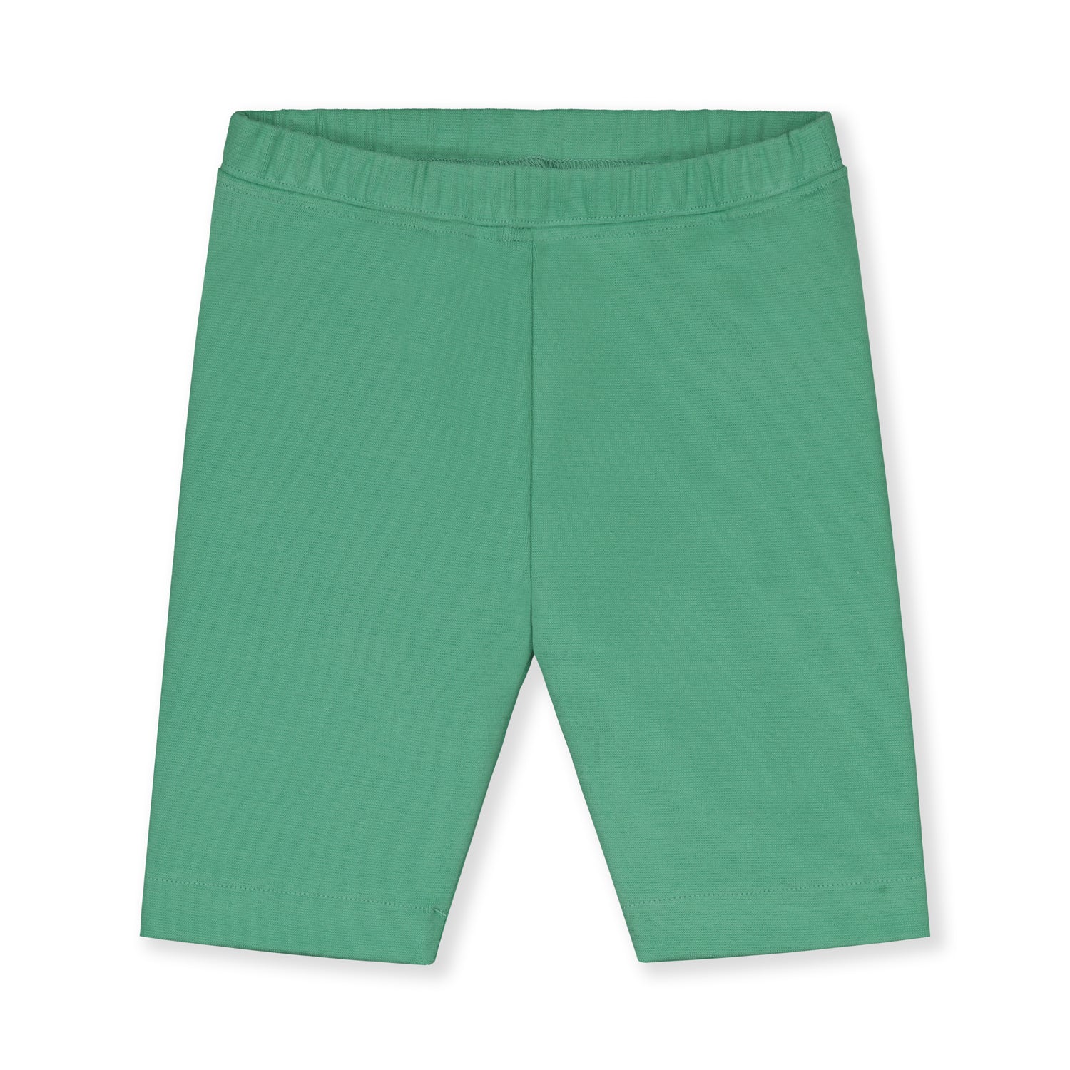 Girls Green Cotton Biker Shorts