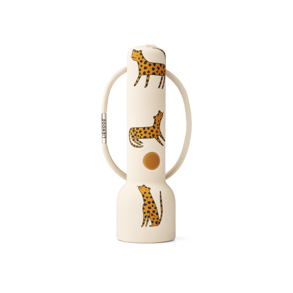 Beige Silicone Rechargable Flashlight
