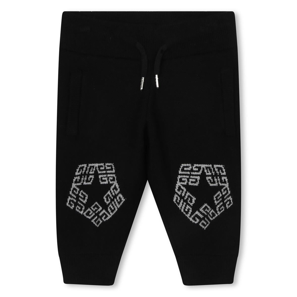 Baby Boys Black Logo Trousers
