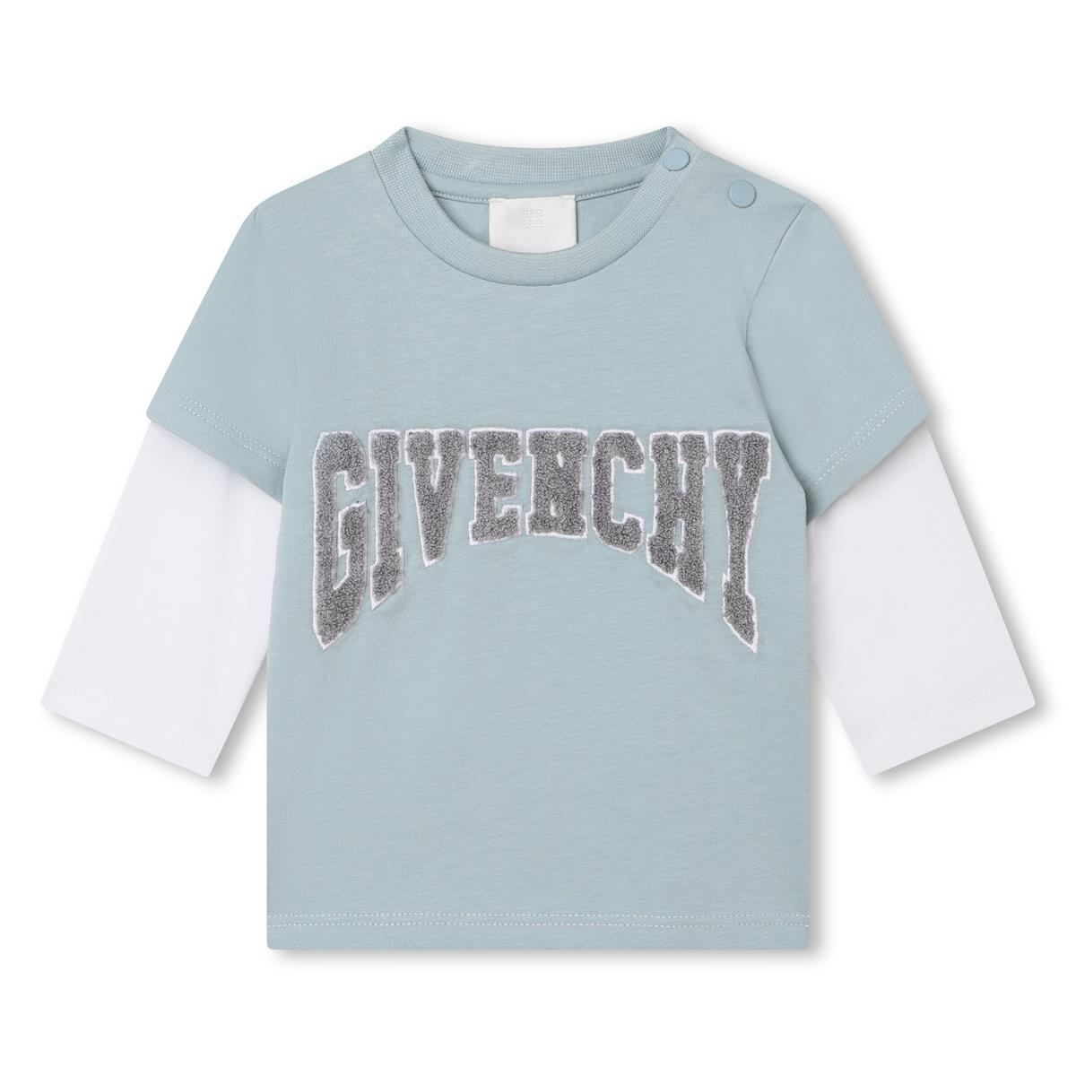 Baby Boys Green Logo Cotton T-Shirt