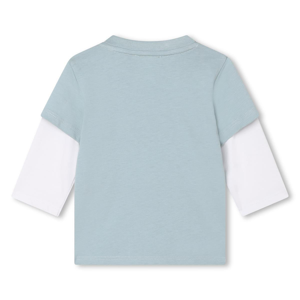 Baby Boys Green Logo Cotton T-Shirt