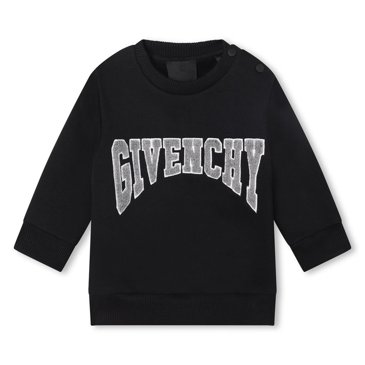 Baby Boys Black Logo Sweatshirt