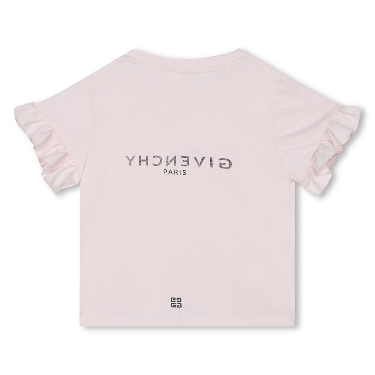 Baby Girls Pink Logo Cotton T-Shirt