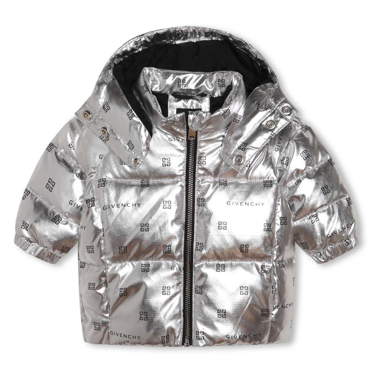 Baby Girls Silver Padded Down Jacket