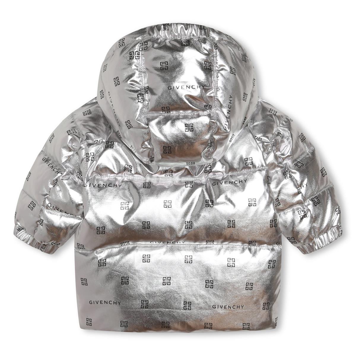 Baby Girls Silver Padded Down Jacket