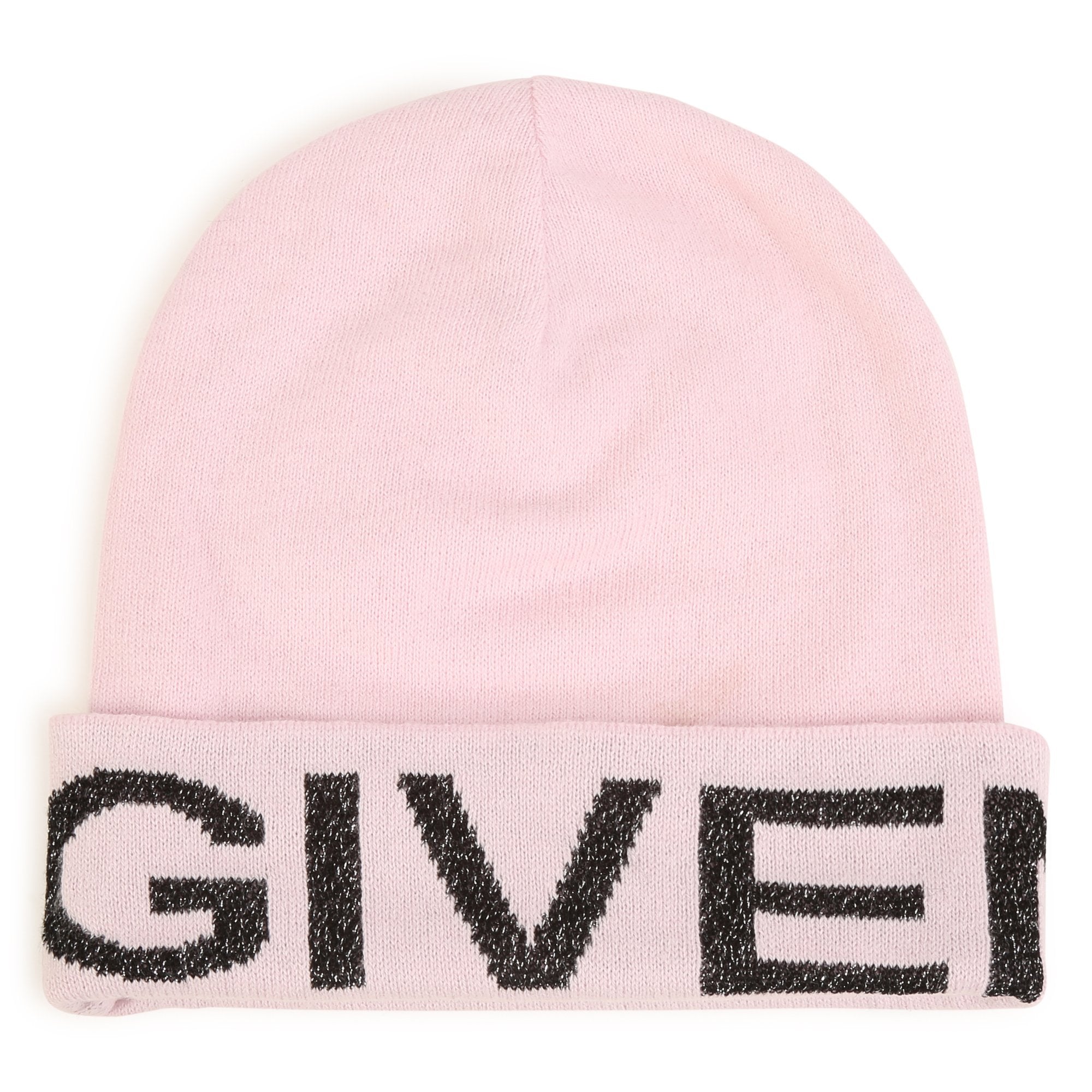 Girls Pink Logo Knit Hat