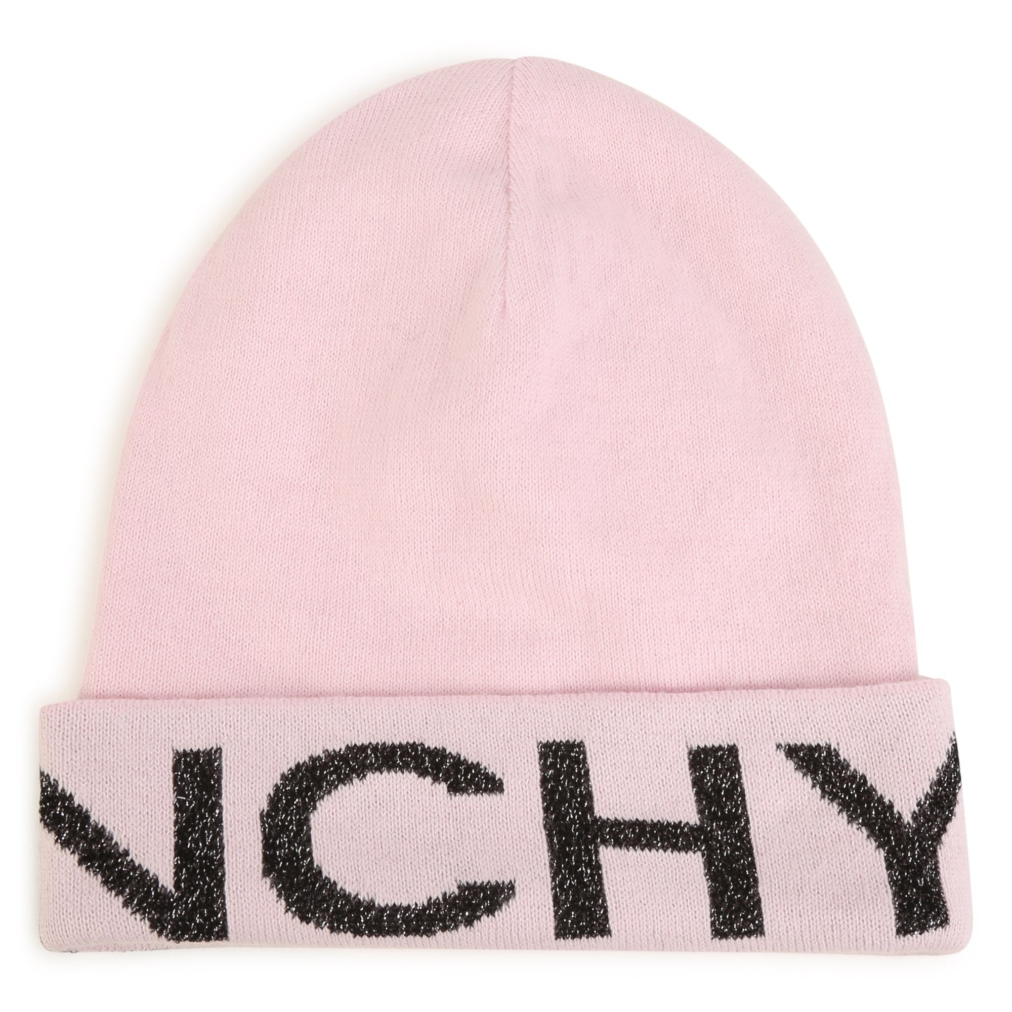 Girls Pink Logo Knit Hat