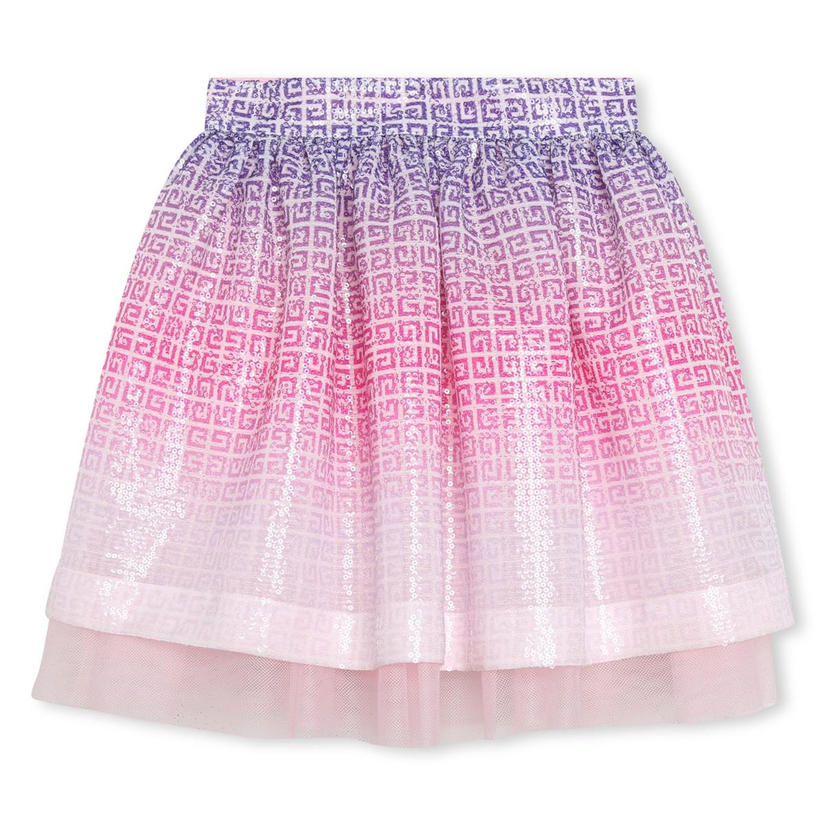 Girls Pink Logo Skirt