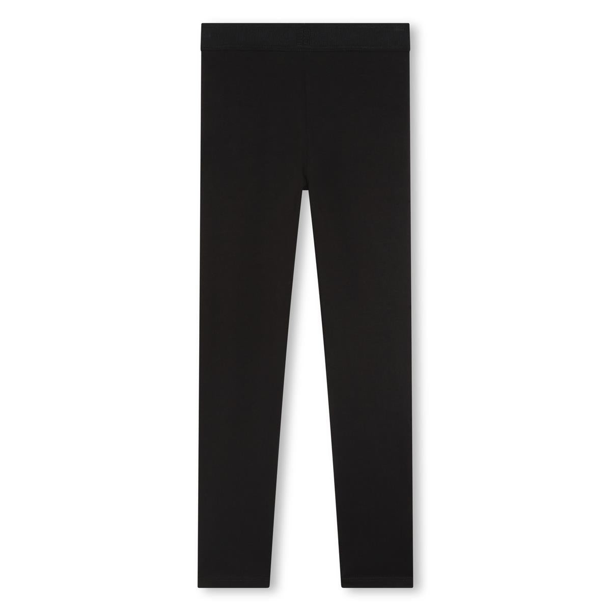 Girls Black Cotton Leggings