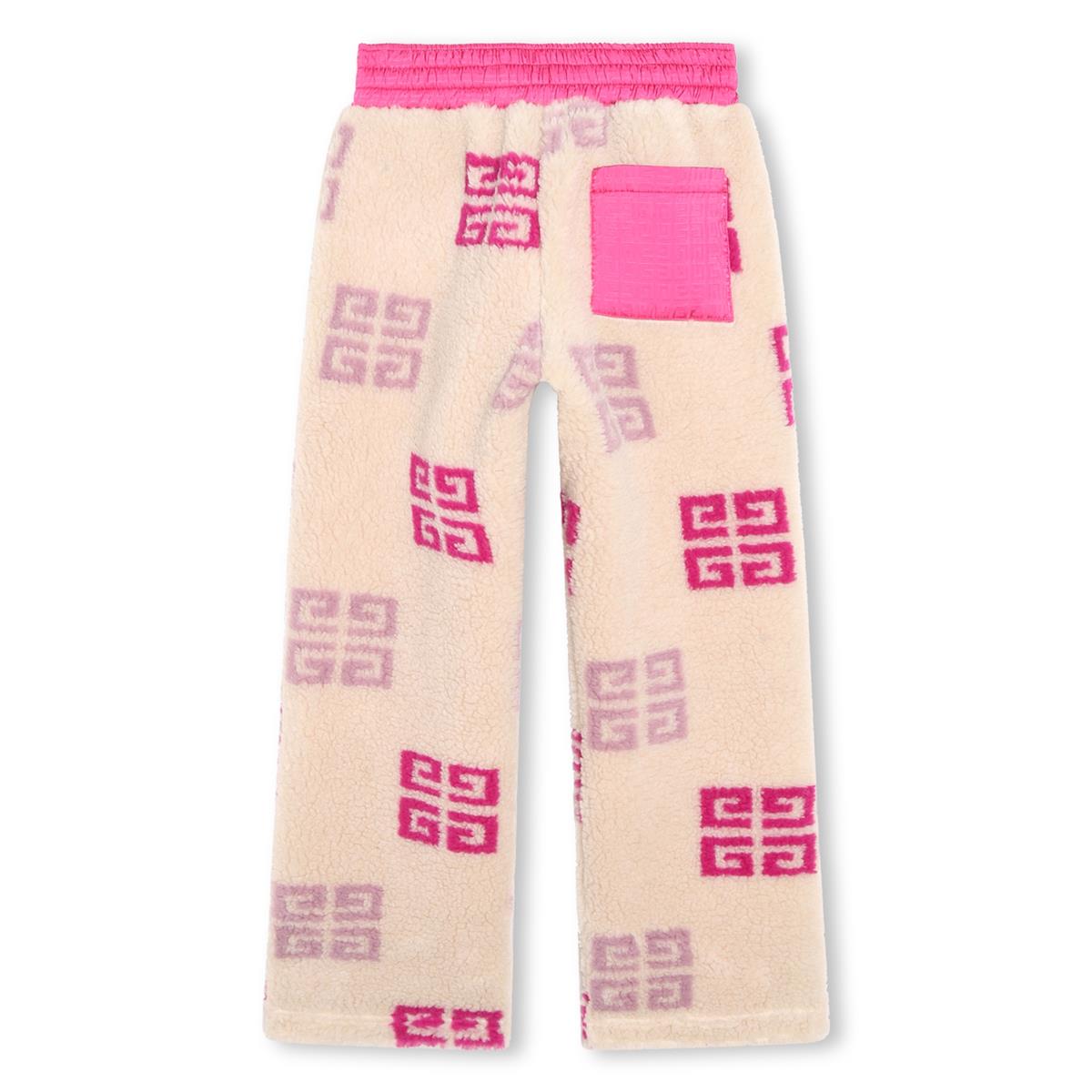 Girls Beige Logo Trousers