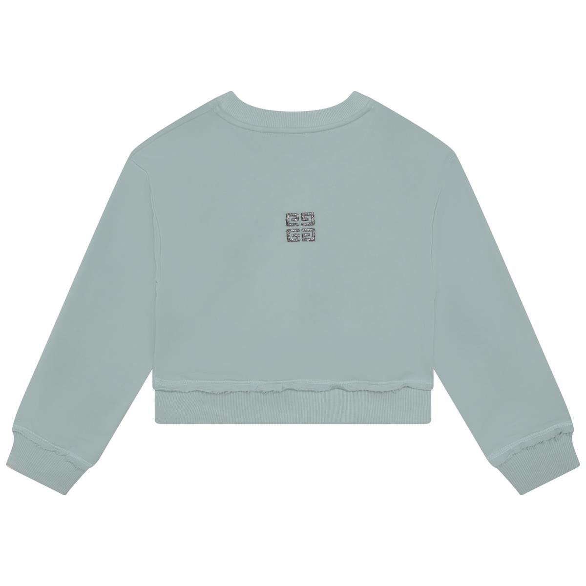 Girls Green Logo Sweatshirt