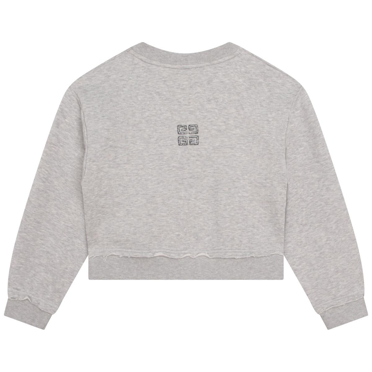 Girls Grey Logo Sweatshirt
